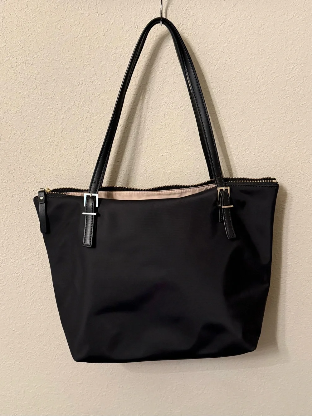 kate spade Black Floral Velvet-Print Tote